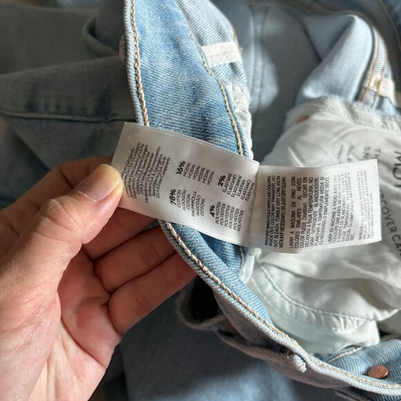 Mother The Undercover Cargo Sneak Wide Leg Jeans - Women's Size 30 - Blue - Picture 7 of 11